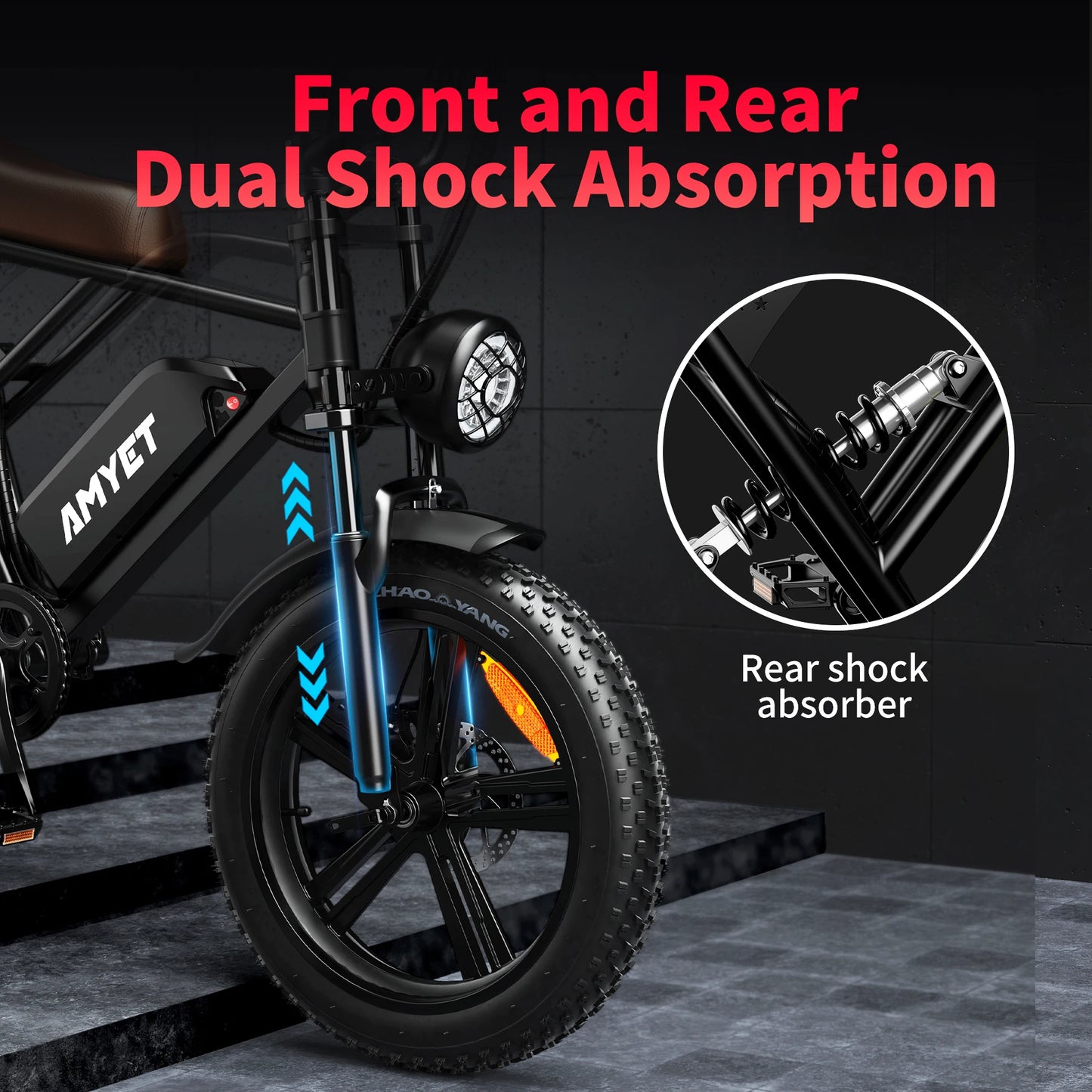 Amyet V9 G60 1000W Adults Electric Mountain Ebike 48V 20Ah