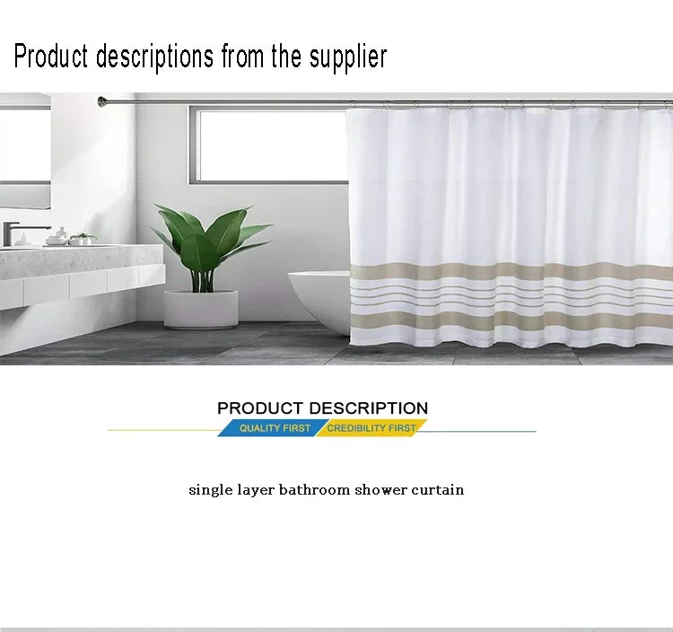 Tropical Banana Leaf Shower Curtain Waterproof With Hooks