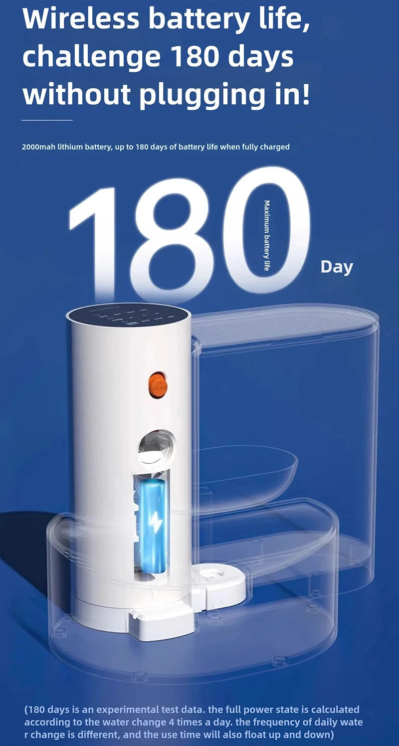 Rechargeable Cat Water Dispenser With Running Water
