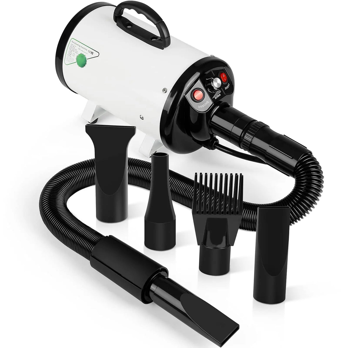 Dog Hair Dryer For Large Dogs Grooming Blower With Heat