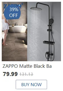 ZAPPO Black Glass Vessel Sink With Deck Mount Faucet