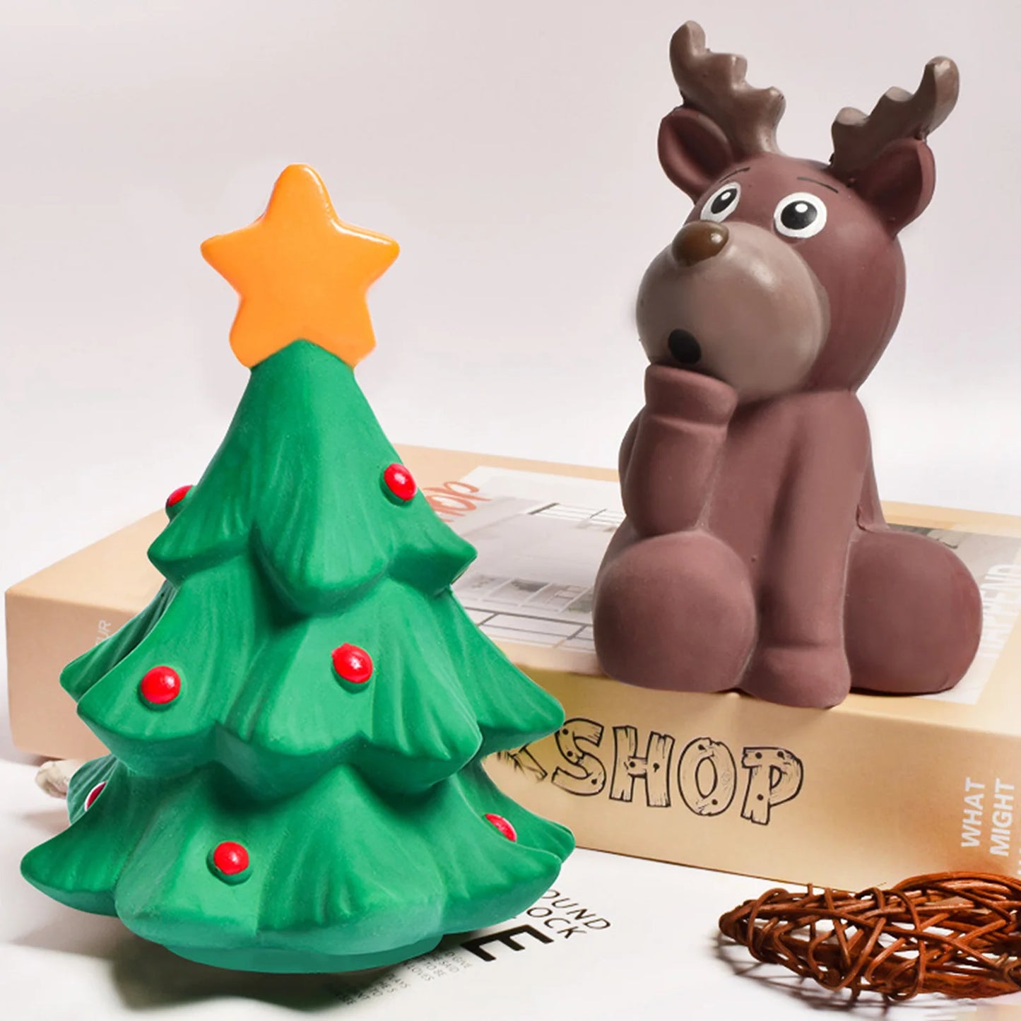 Interactive Latex Dog Chewing Toy for Small and Medium Dogs