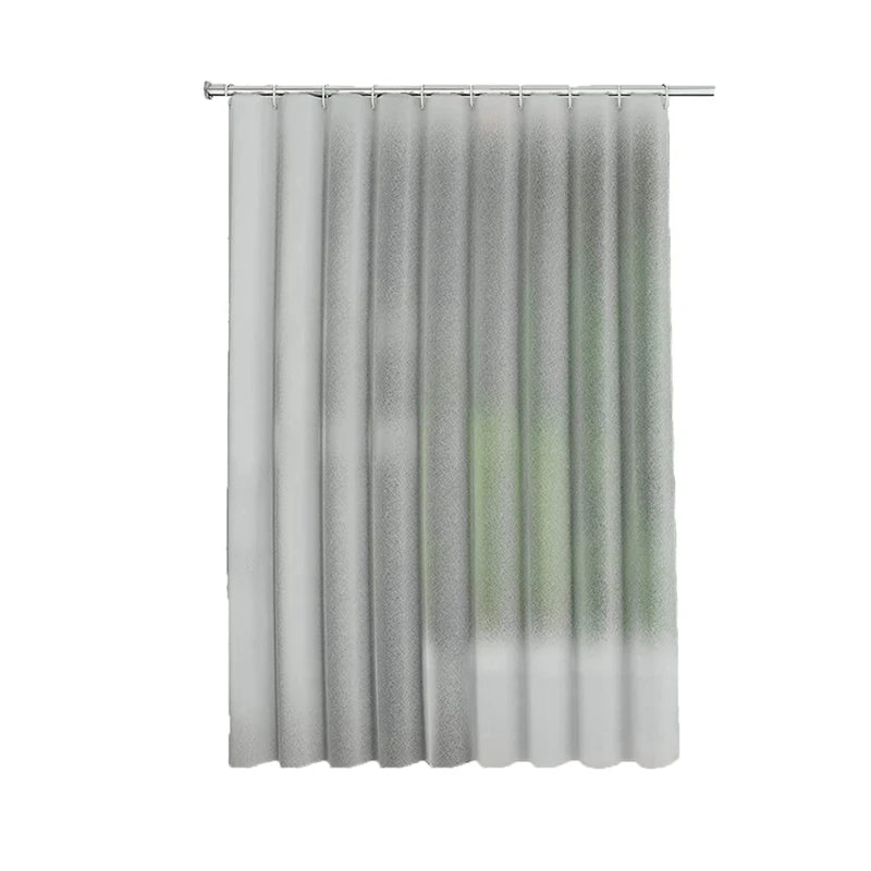 Waterproof PEVA Shower Curtain Set 12 Hooks 71x79 Inches