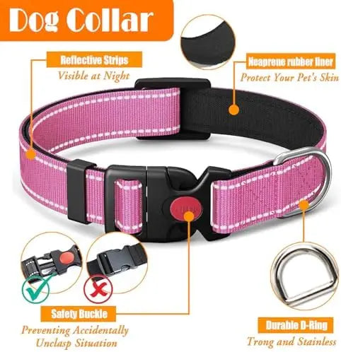Training Kit For Dogs Lobeve No Pull Harness With Collar And Leash Set