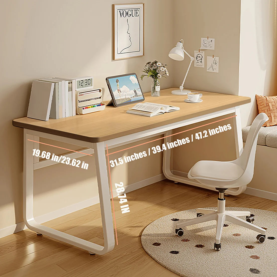 White Computer Desk Modern Simple Style Home Office Bedroom