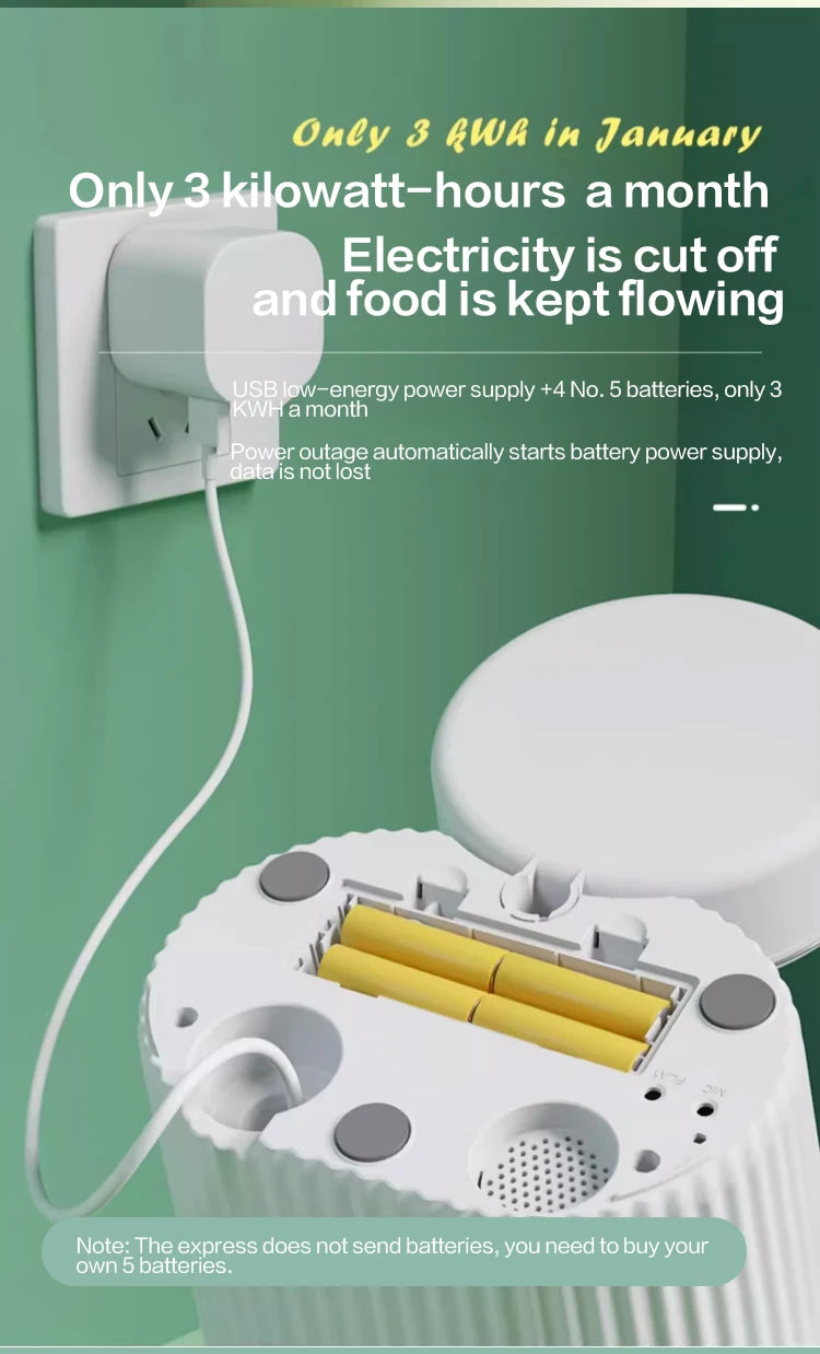 Papifeed Cat Automatic Feeder WiFi Remote Dispenser