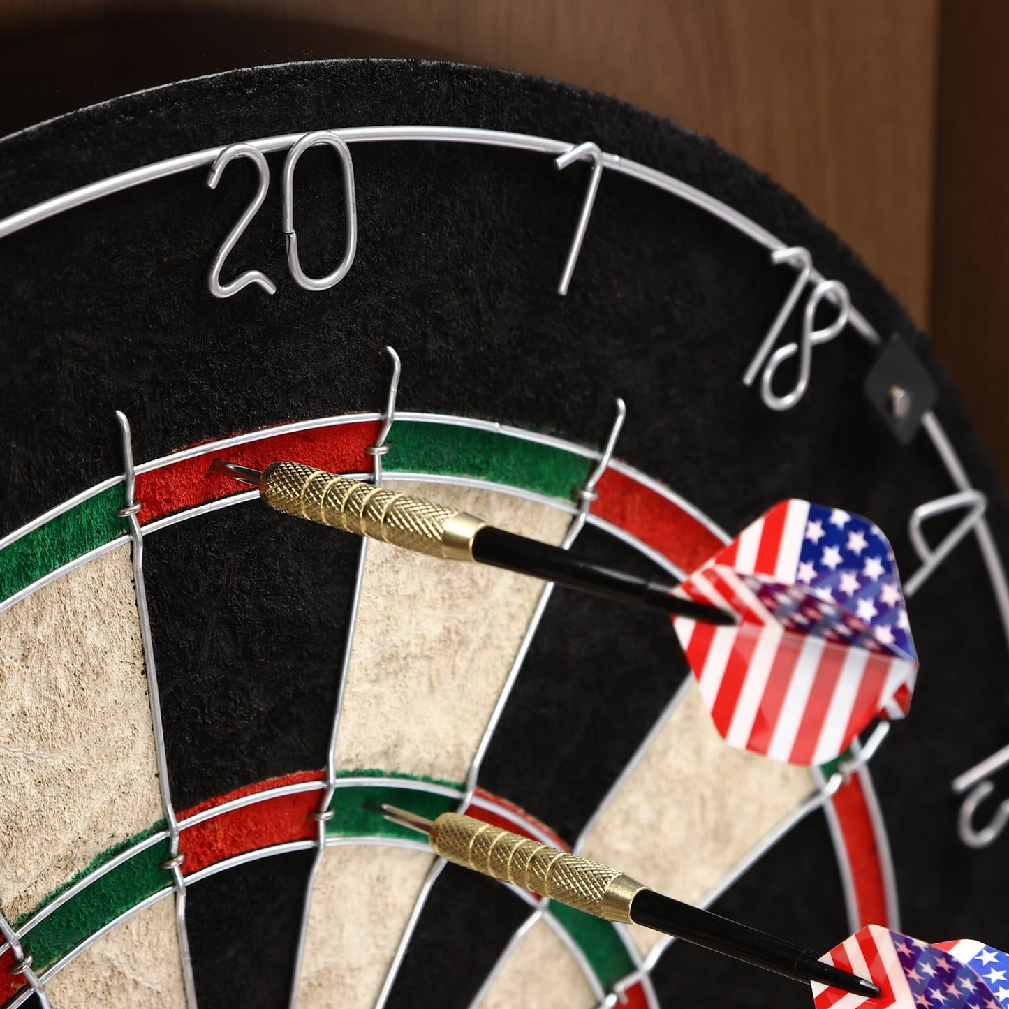 Premium Wall Mounted Dartboard Set With Cabinet Home Office