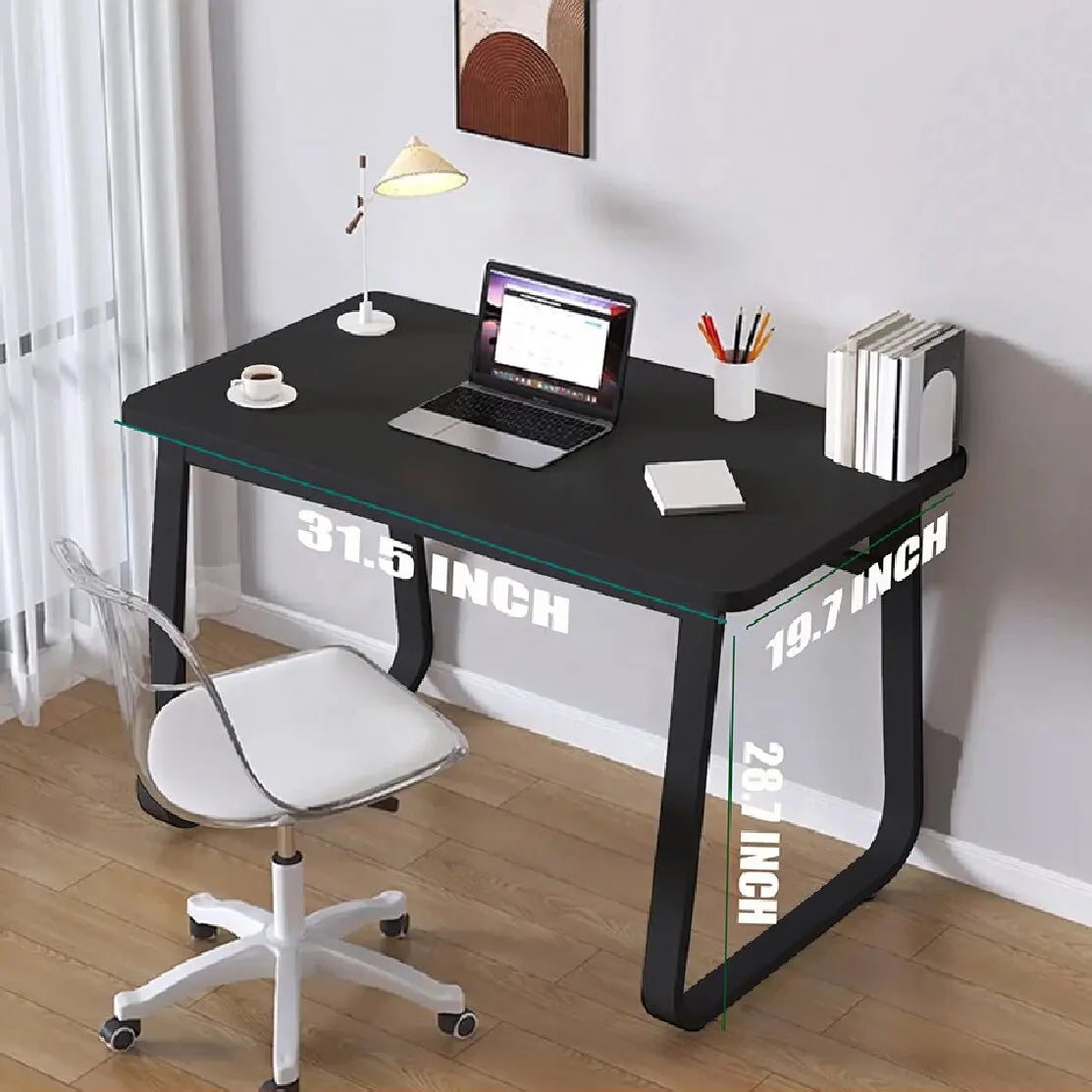 White Computer Desk Modern Simple Style Home Office Bedroom