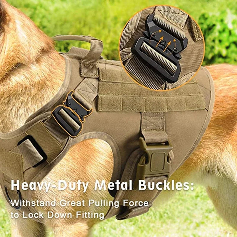 Tactical Military Vest German Shepherd Harness And Leash