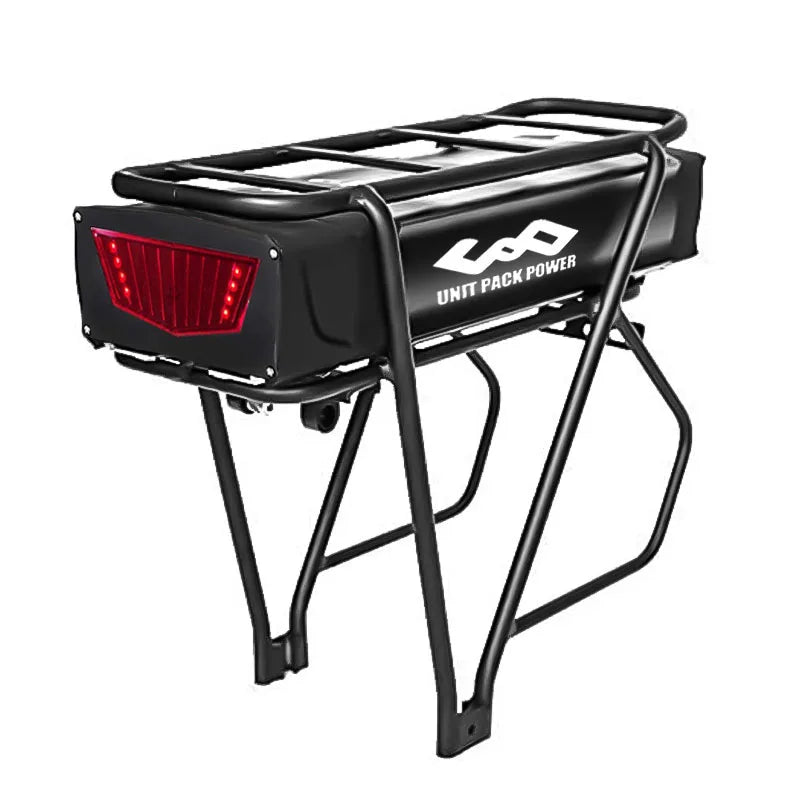Rear Rack EBike Battery 52V 48V 27Ah 24 28 Inch Optional