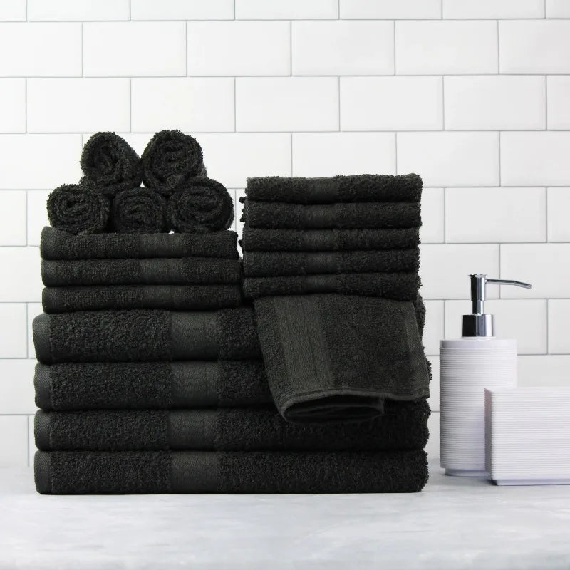Comfy Cottage 18 Piece Cotton Towel Set Bath Towels