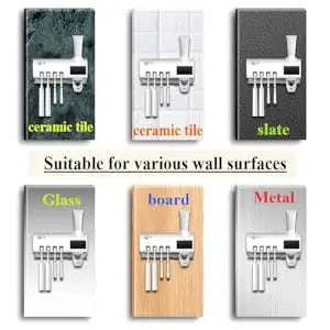 Wall Mounted Toothbrush Dispenser With Four Slots