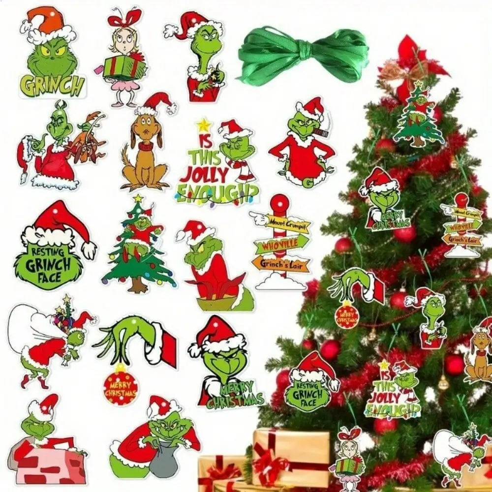 Merry Christmas Ornaments Tree Hanging Decorations Pendants