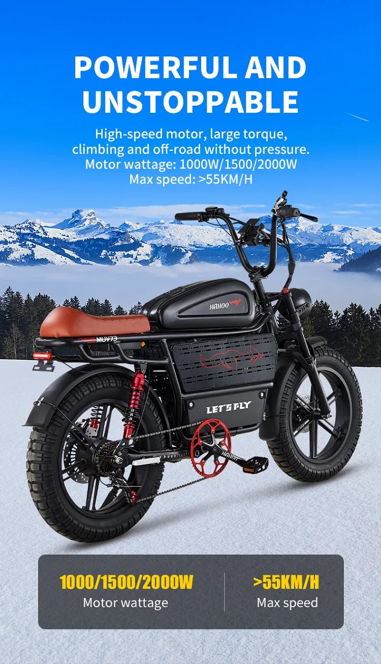 HAHOO H20 20 Inch EBike Mountain Bike 2000W Dual Suspension