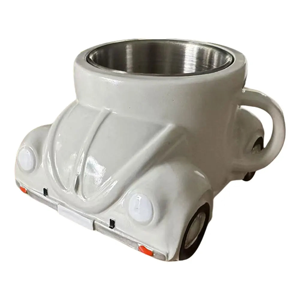 Stainless Steel Car Shaped Coffee Mug 150ml Retro Novelty