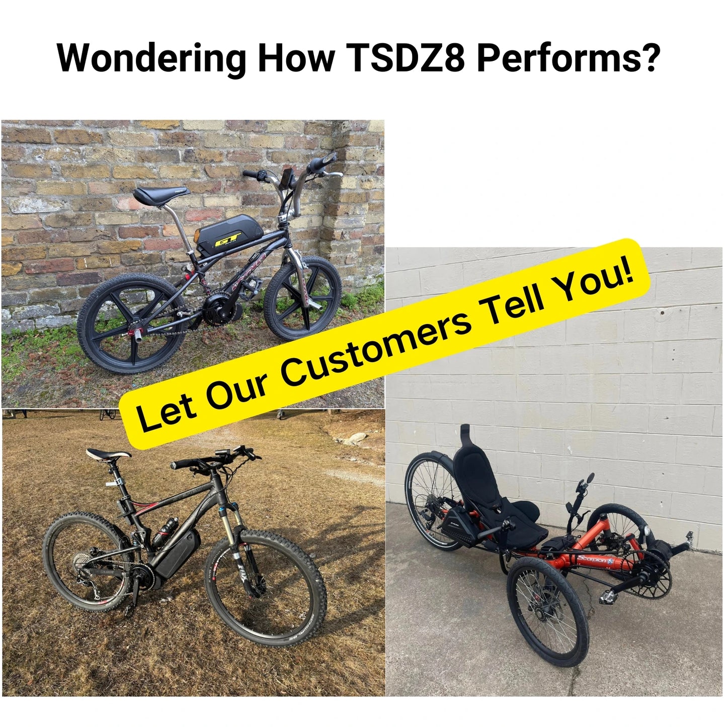 Ebike Conversion Kit Battery 750W Mid Drive Torque Sensor