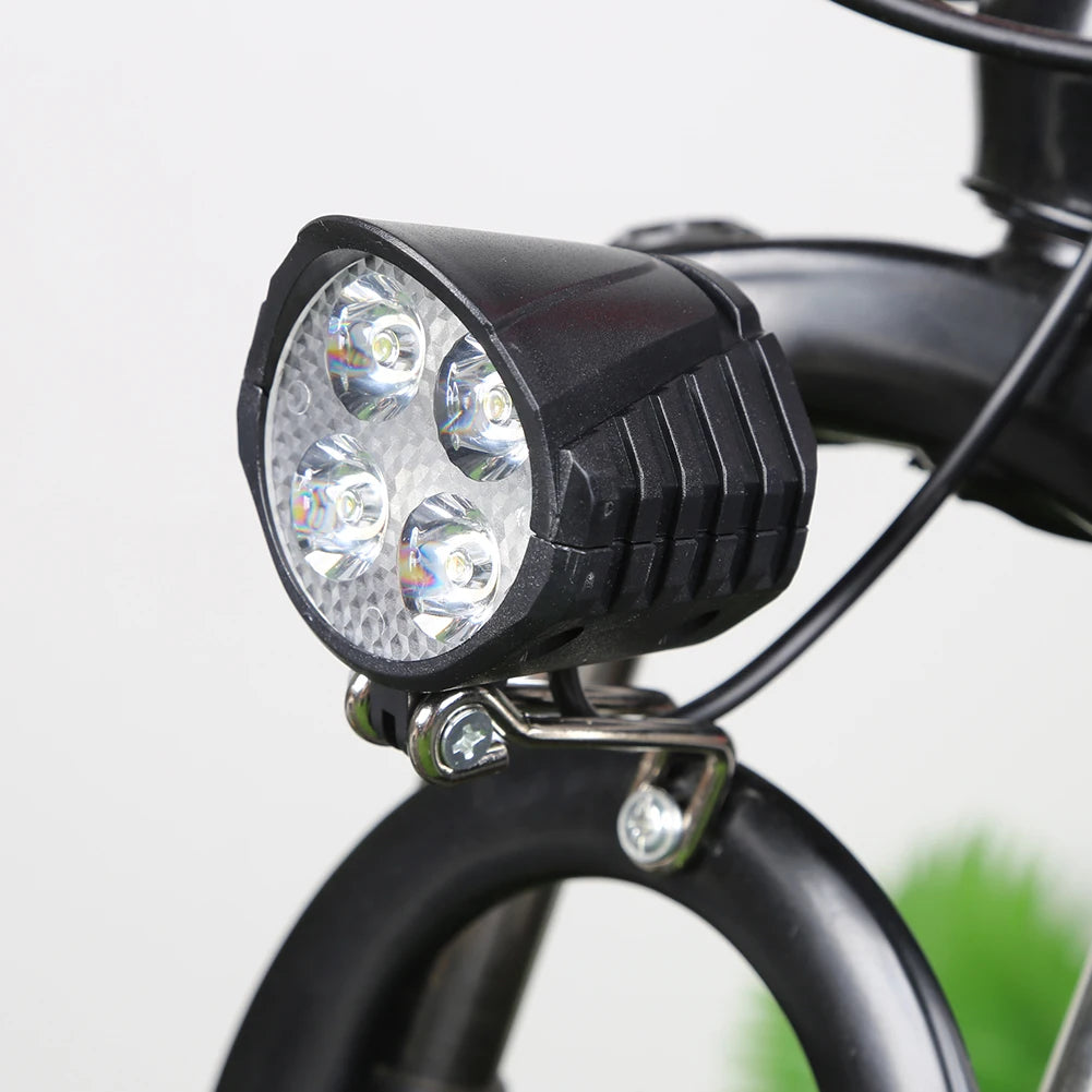 Electric Bicycle Light With Horn 48V LED Front Easy Install