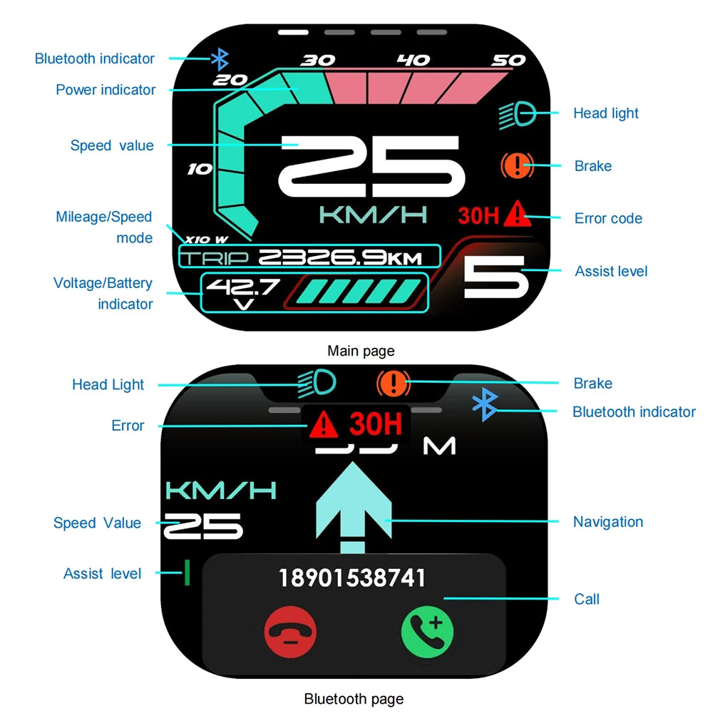 Bafang CAN Protocol Display 860C 600C 530S Bluetooth