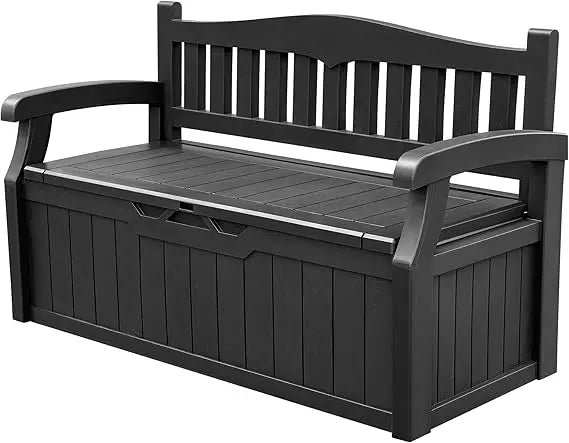 Lockable 80 Gallon Storage Bench Deck Box for Cushions