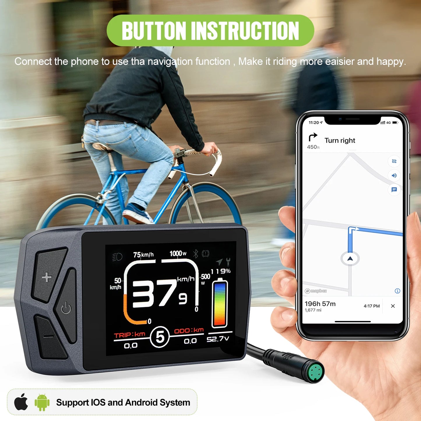 BAFANG UART CAN Display DPC18 DZ40 DM03 EKD01 Bluetooth