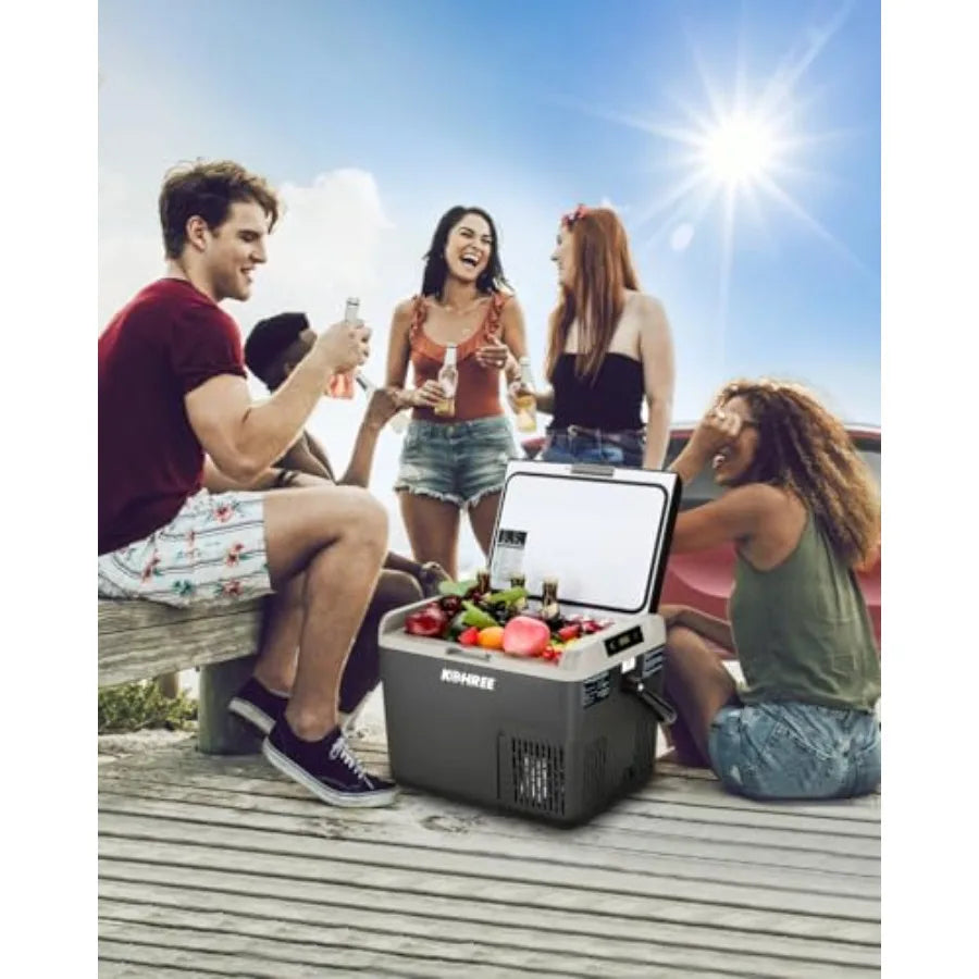 12V DC Car Refrigerator 19QT 18L With Large Handle -4 To 68 Fahrenheit
