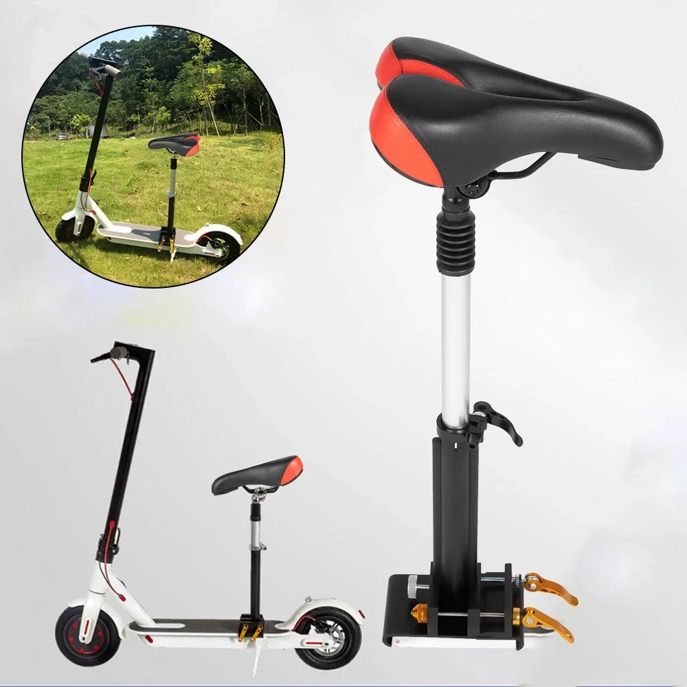 Adjustable Scooter Seat With PU Cushion Aluminum Frame