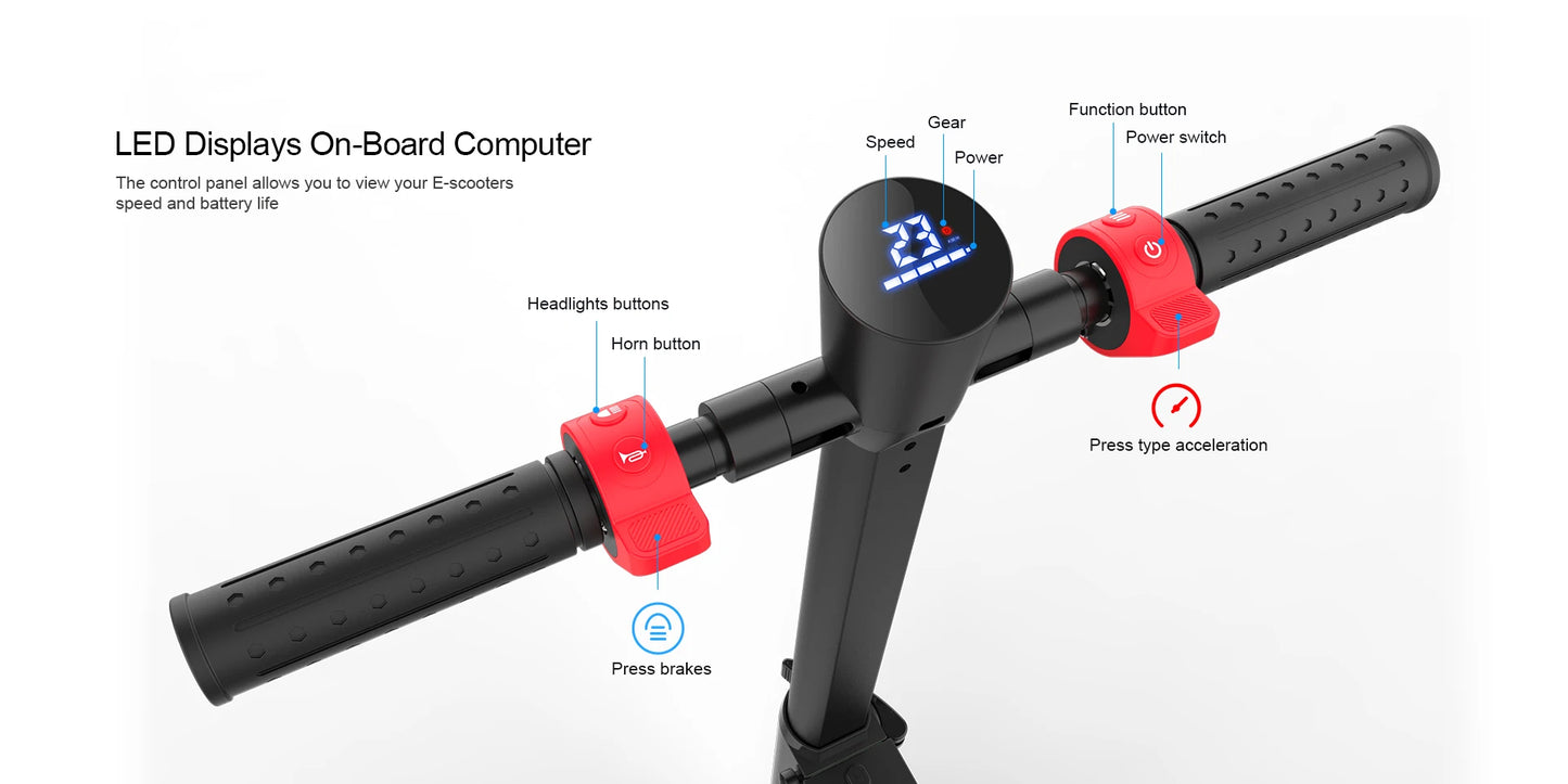 HX Foldable Electric Scooter 350W 25kmh 36V For Adults