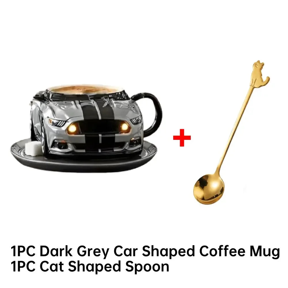 Handcrafted Car Shaped Stainless Steel 300ML Coffee Mug
