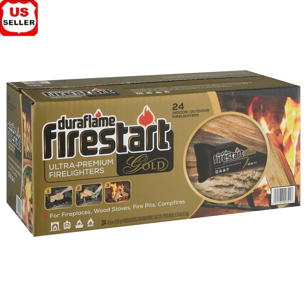 Ultra Premium Fire Starters 24 Pack 4.5oz Quick Lighting