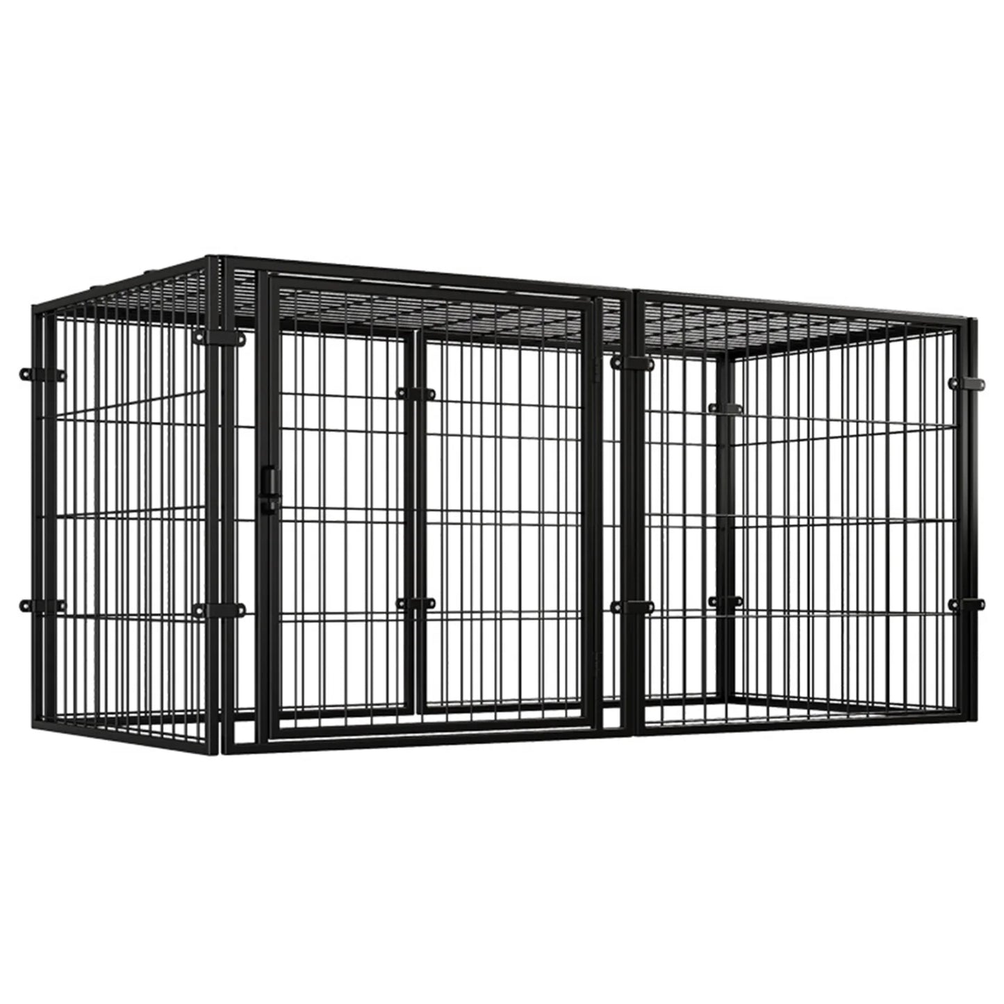 47 Inch Portable Pet Playpen 4 Panel Iron Wire Kennel For Dogs And Cats Outdoor