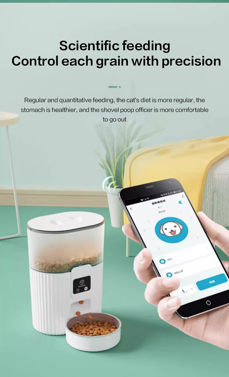 Papifeed Cat Automatic Feeder WiFi Remote Dispenser
