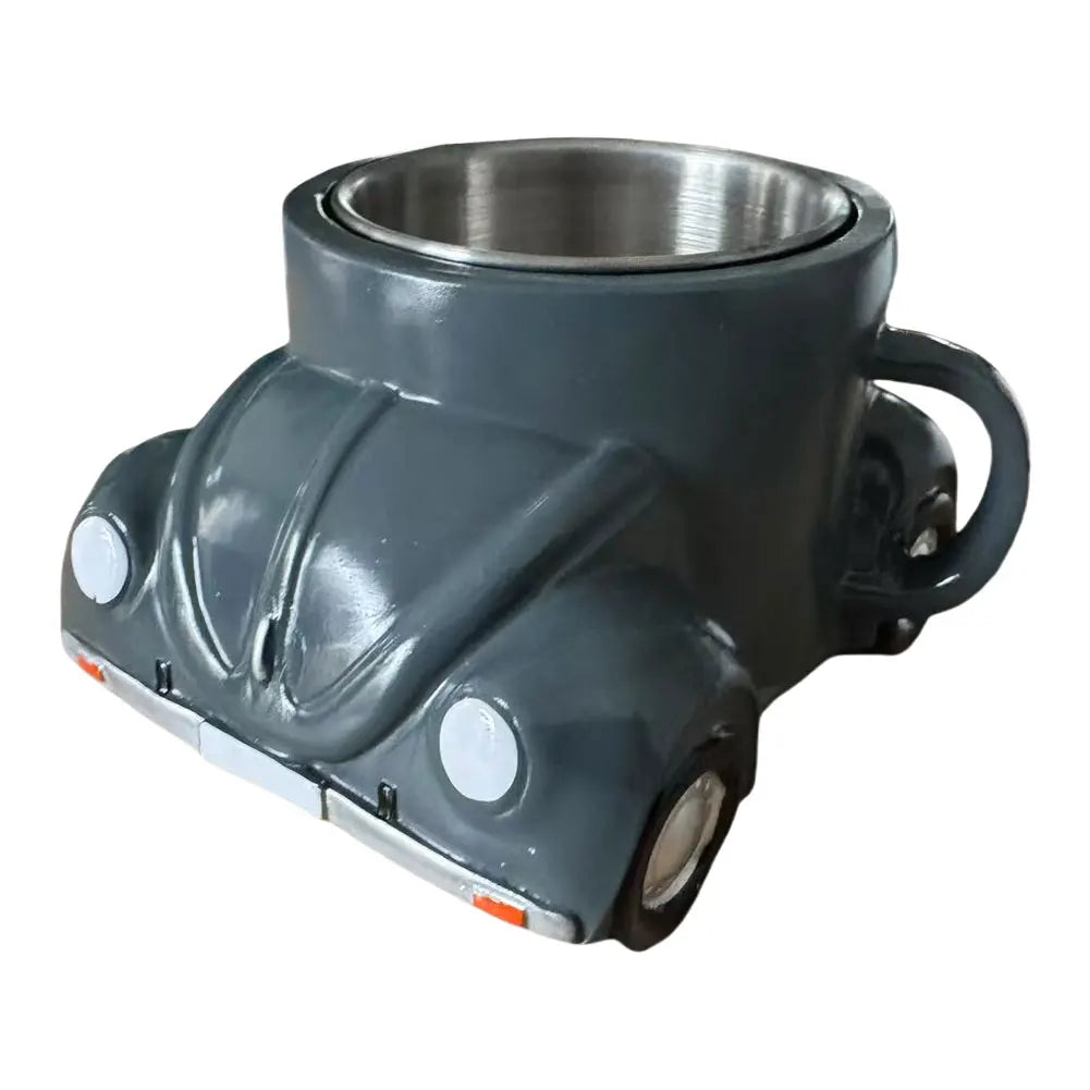 Stainless Steel Car Shaped Coffee Mug 150ml Retro Novelty