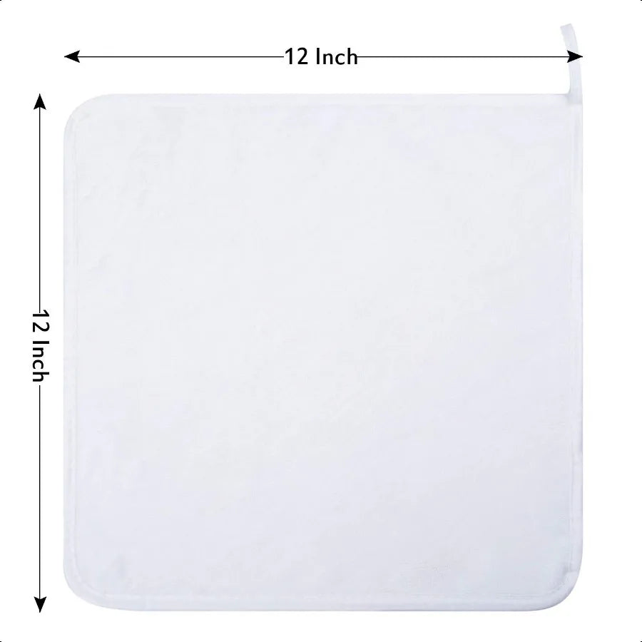 KLNYOO Ultra Soft Facial Cloths 12x12 Washcloths 6 Pack