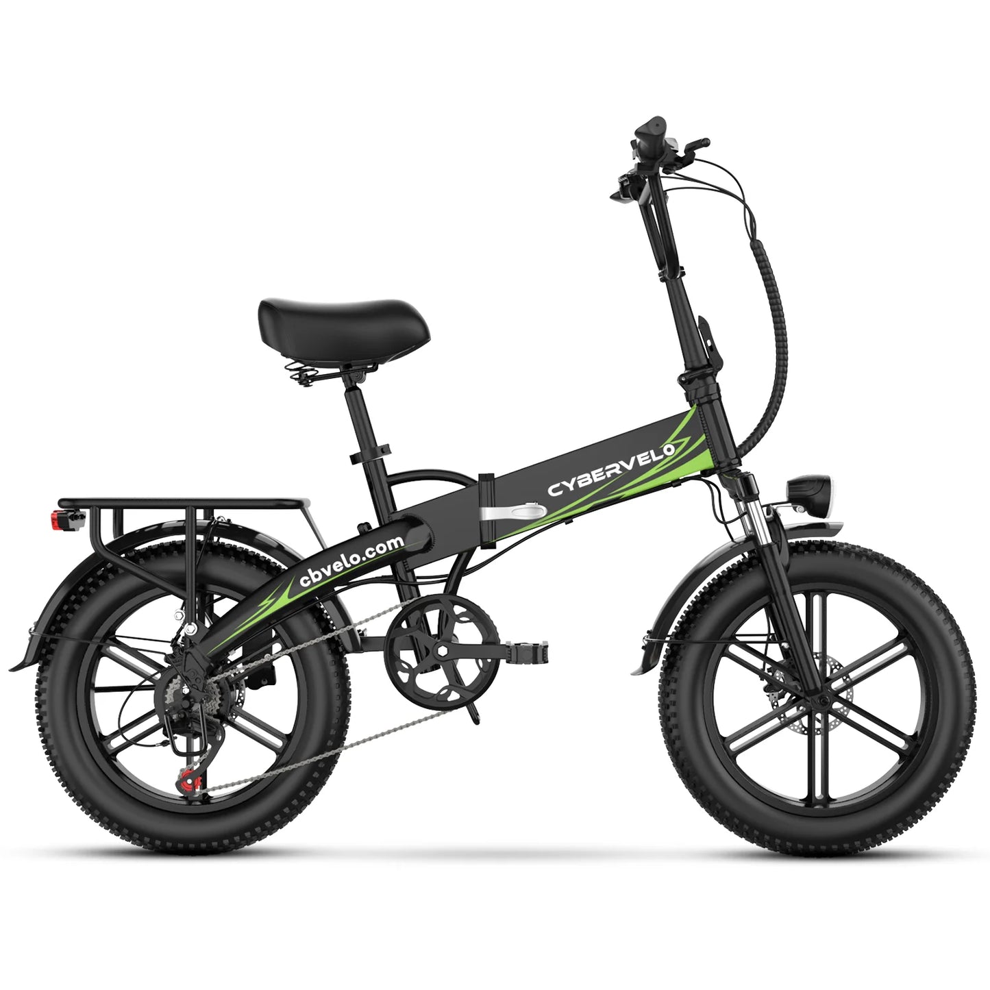 Cybervelo MARS700 Folding Electric Bike 1000W Removable Battery 28 MPH 80 Range