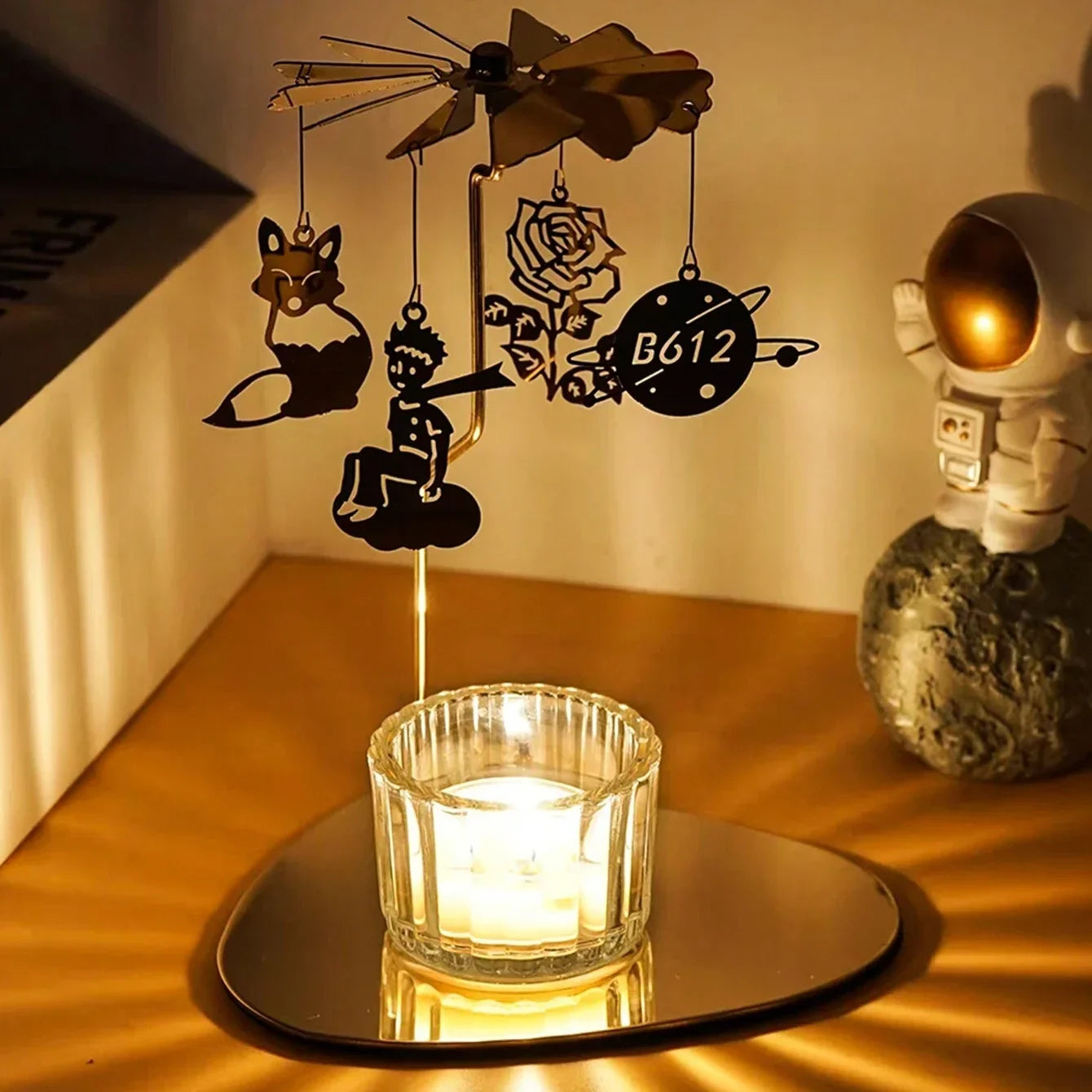 Glass Tealight Candle Holder 2 Pcs Clear Mini Centerpiece