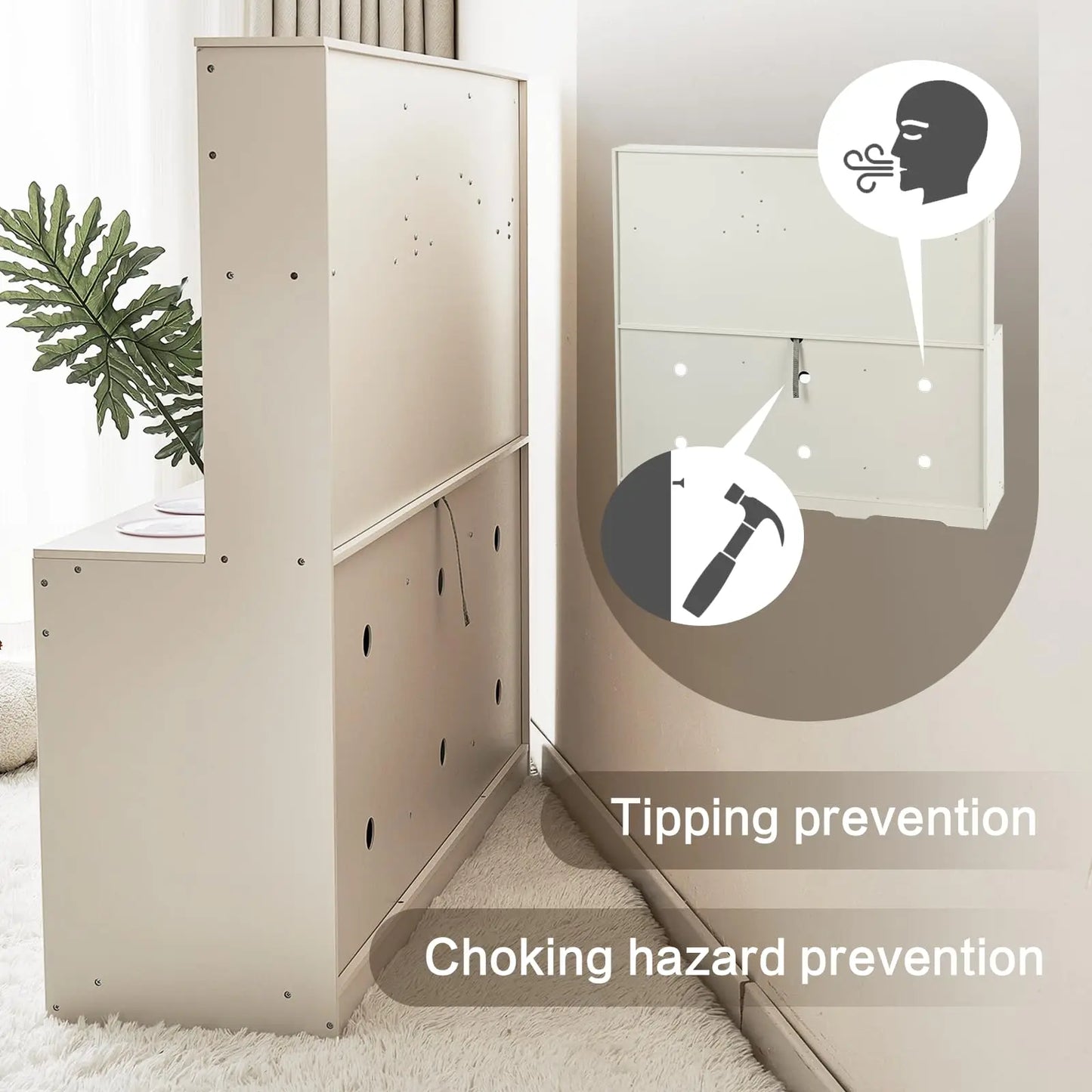 Joylike Black And White Wooden Kids Kitchen Playset