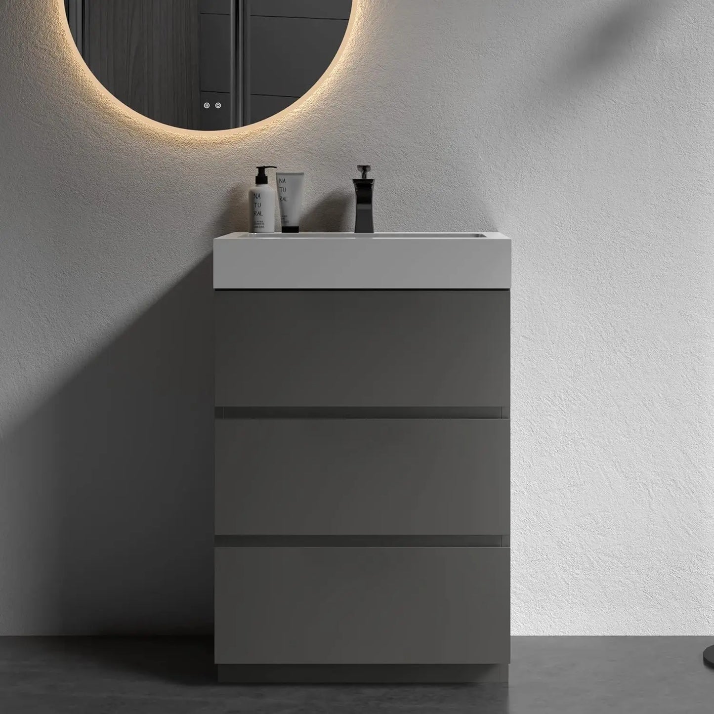 Alice 36 Inch Bathroom Vanity With Overflow And Sink