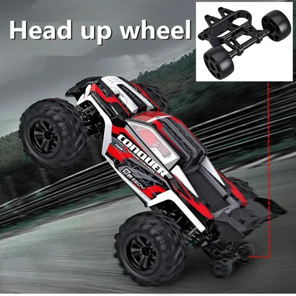 WLtoys 1to16 Scale Large RC Car 50kmh 4WD Monster Truck Toy
