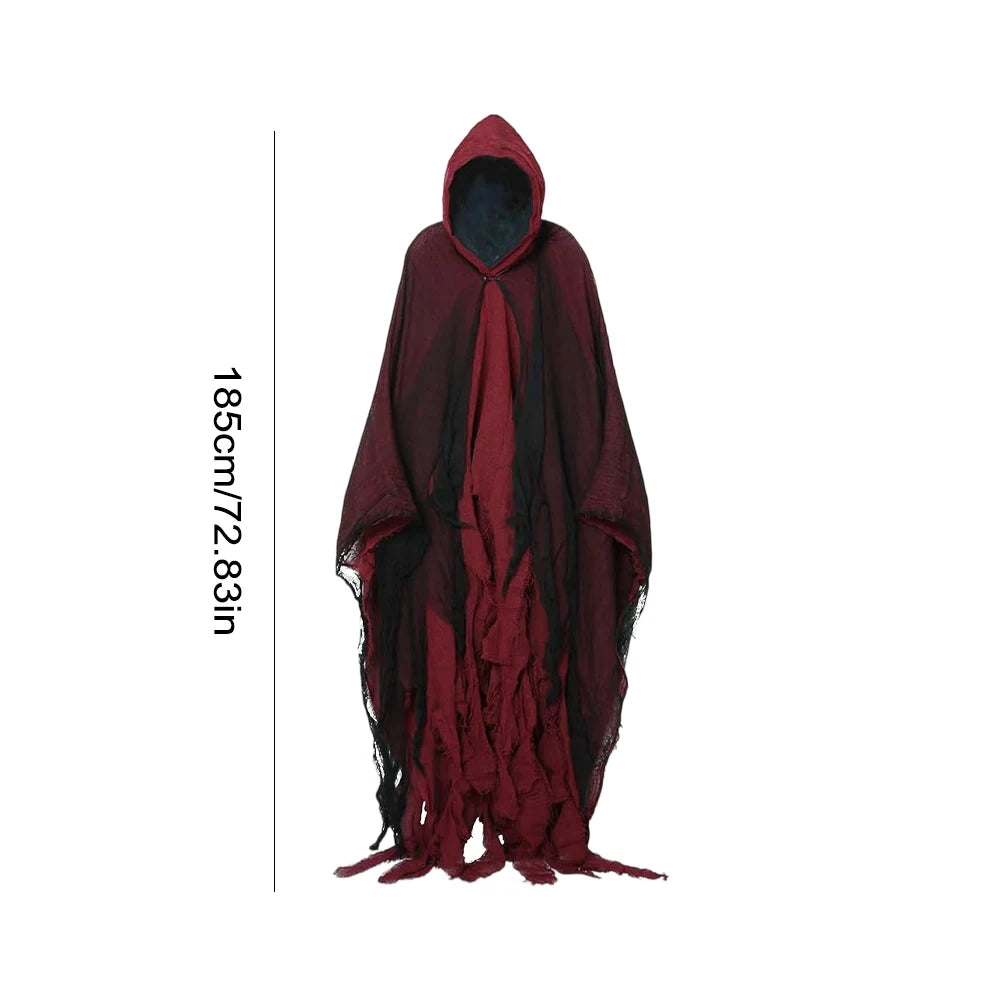 Halloween Ghost Dementor Cosplay Cloak Hood For Men Women