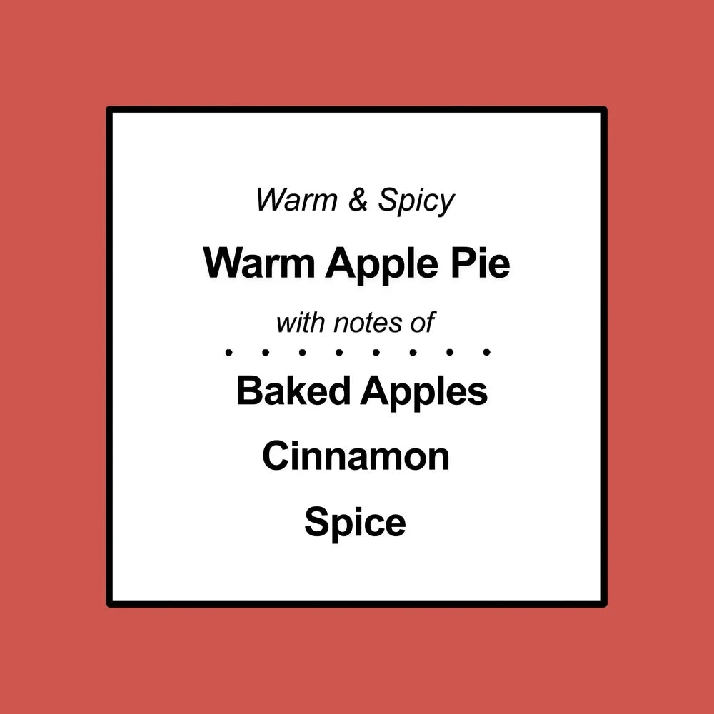 Three Wick Scented Candle Warm Apple Pie Paraffin Blend Wax