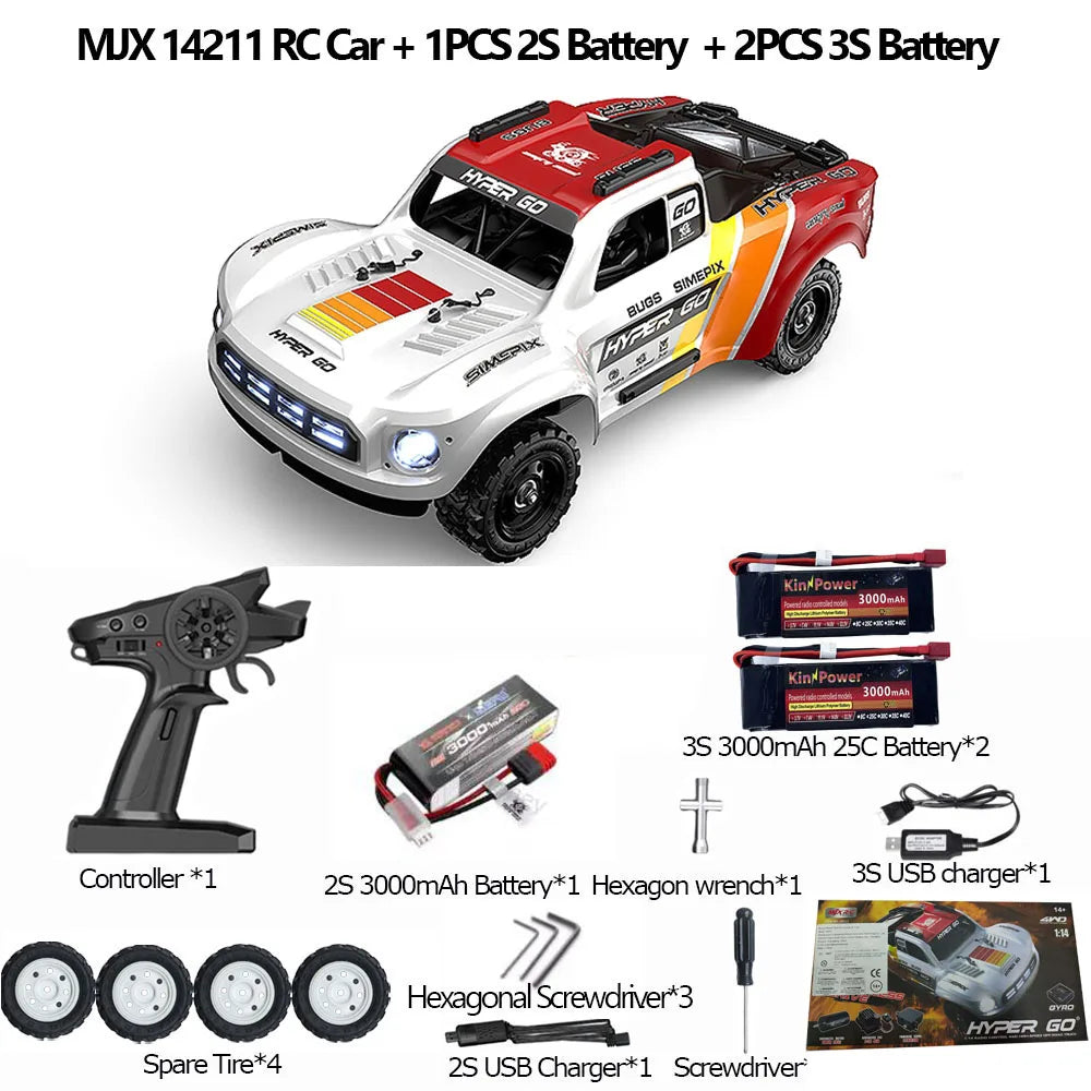 MJX Hyper Go 14211 RC Car 1/14 4WD Brushless Remote Control