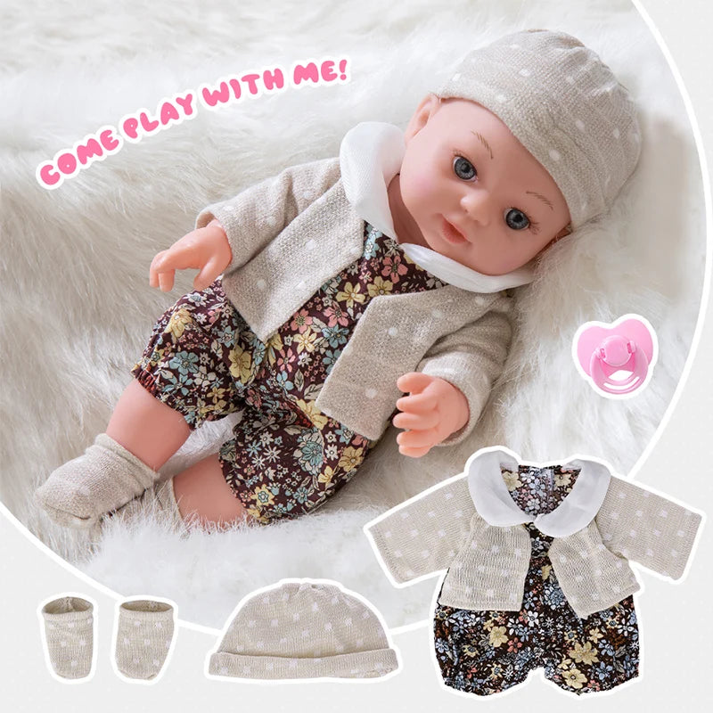 Twelve Inch Reborn Doll Washable Movable Limbs Toy For Kids