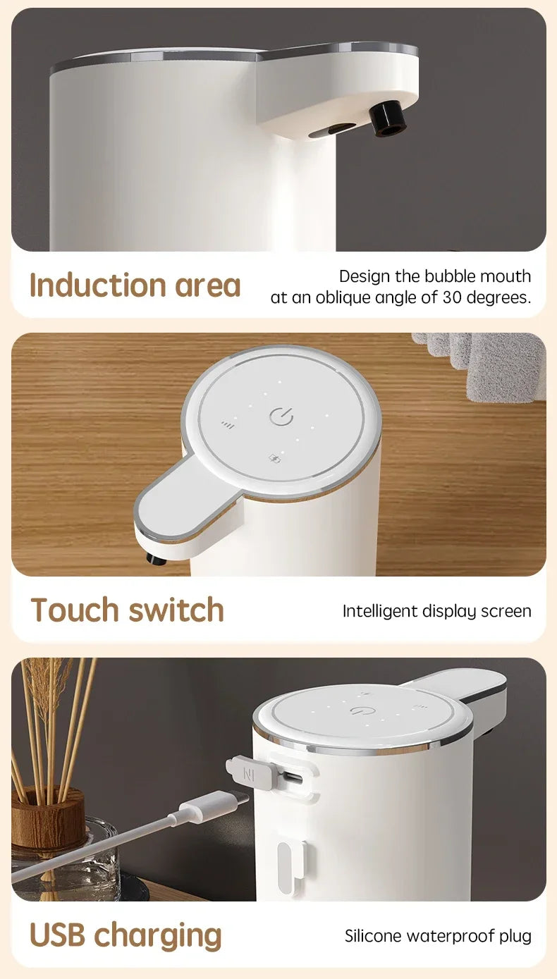Automatic Soap Dispenser 360ml Type C White 4 Level Foam