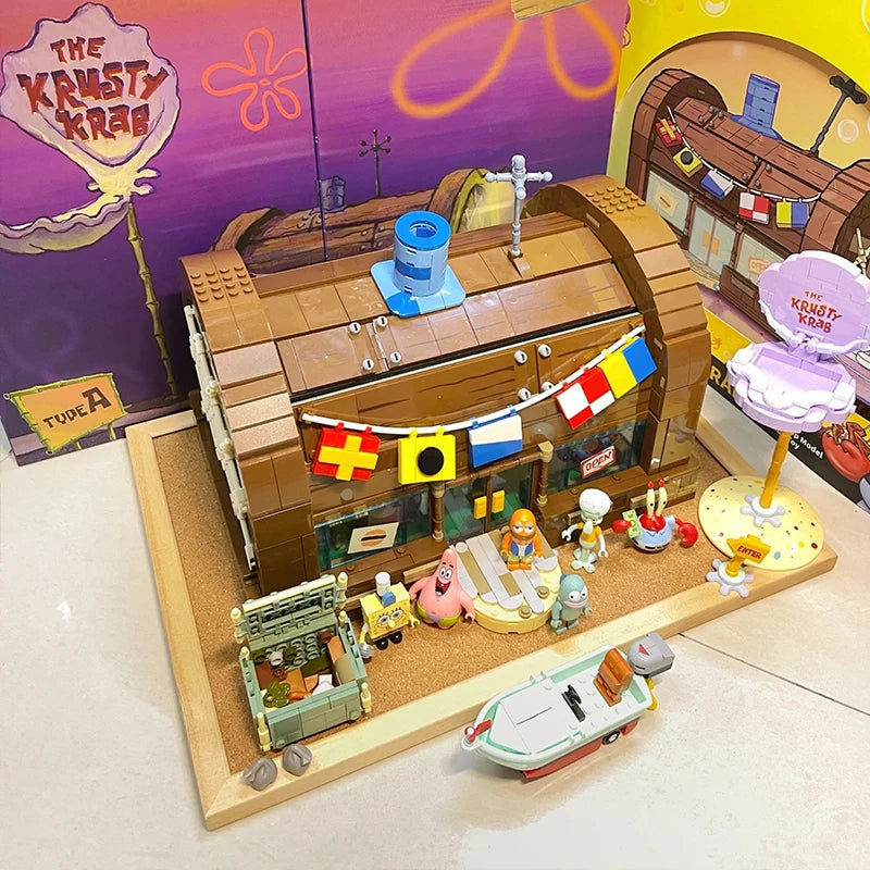 SpongeBob Patrick Star Krusty Krab Light Blocks Set