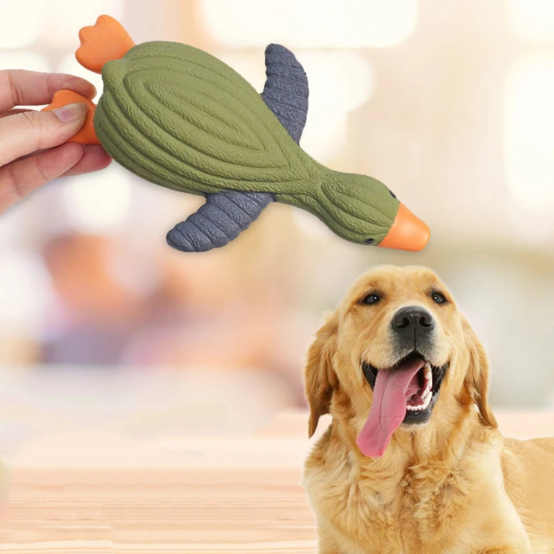 Latex Squeaky Penguin Dog Toy Rubber Bite Resistant