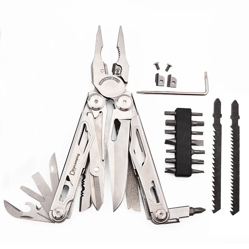 Daicamping DL30 Multitool EDC Clamp Knife Scissors Pliers