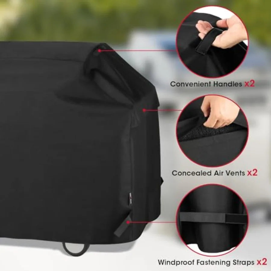 Heavy Duty Waterproof BBQ Grill Cover 65Inch UV Resistant