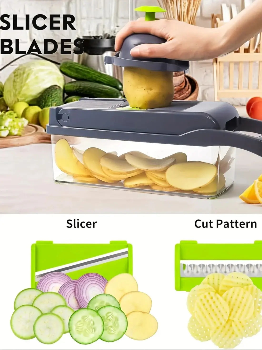 16 In 1 Vegetable Chopper Onion Slicer And Dicer Pro
