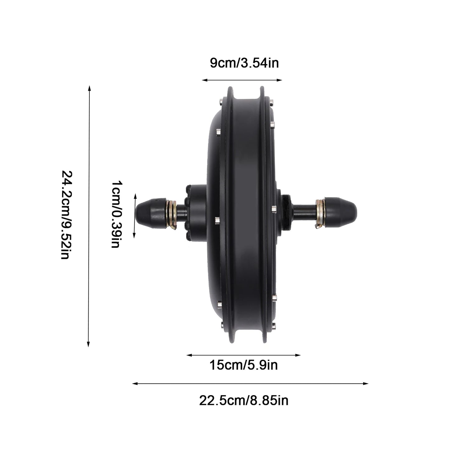 Brushless 1000W 48V Rear Wheel Hub Motor For Electric Bikes