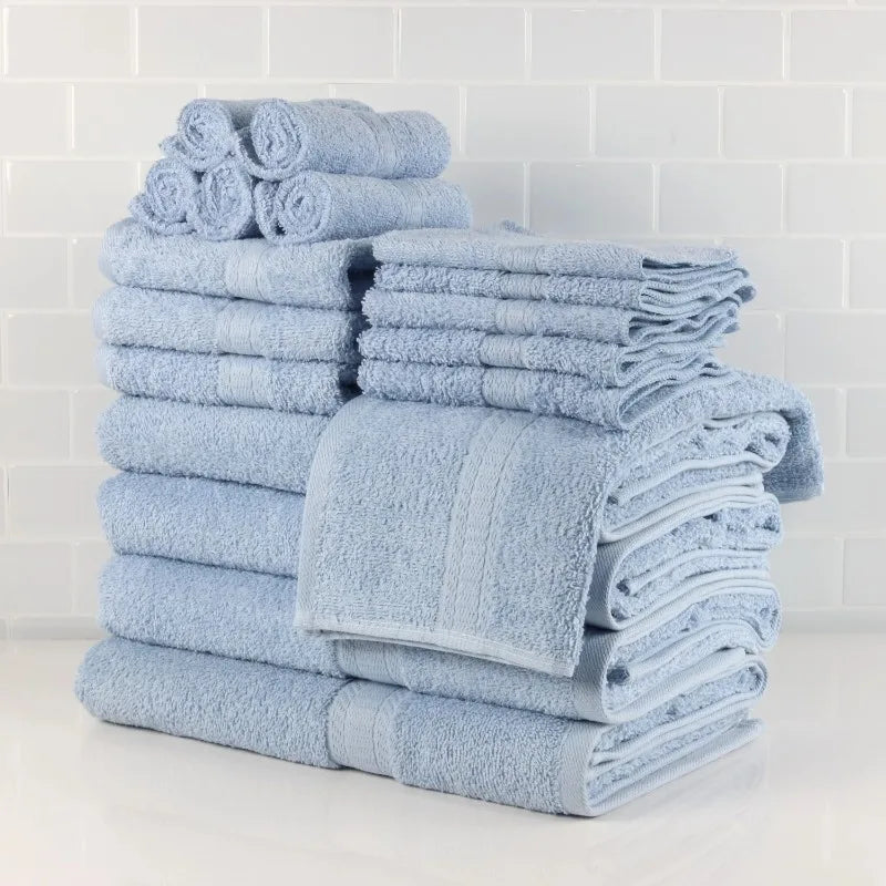 Comfy Cottage 18 Piece Cotton Towel Set Bath Towels